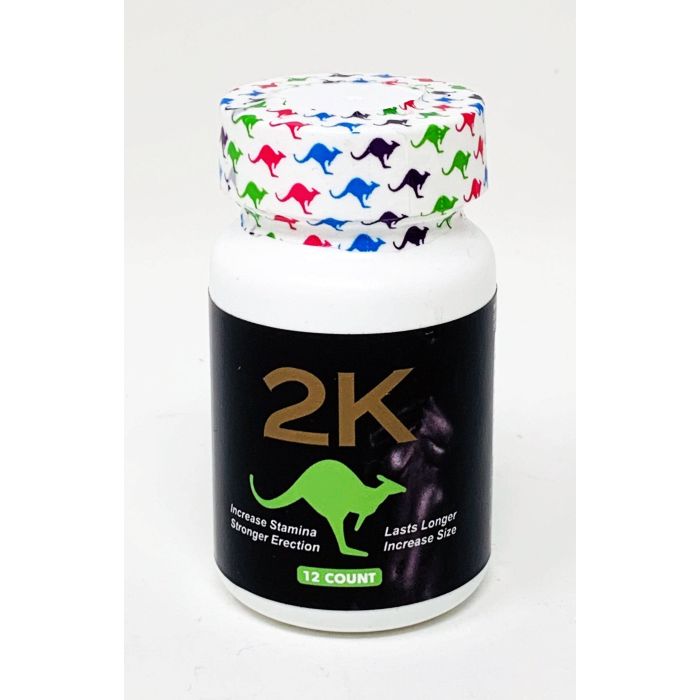 2k Kangaroo Green Male Enhancements 12 Pills Bottle - supplemynts.com