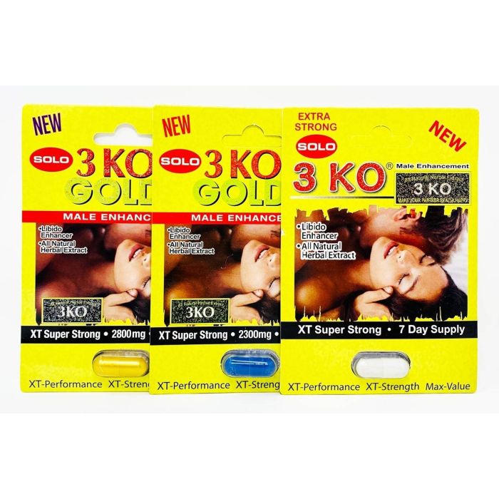 3 Ko Pack 3 Capsules Gold Blue White Male Enhancer Pill - supplemynts.com