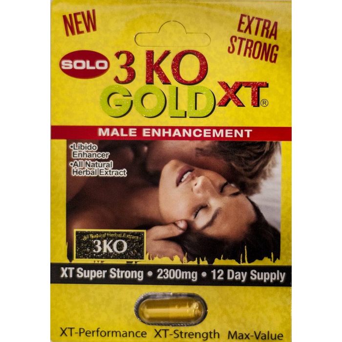 3 Ko Solo Gold Xt Male Libido Enhancer Pill 2300mg - supplemynts.com