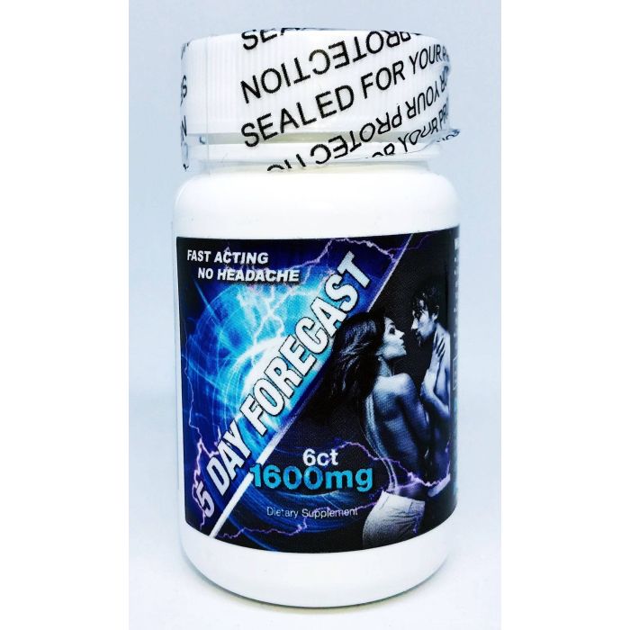 5 Day Forecast 1600mg Dietary Male Supplement 6 Pills Bottle - supplemynts.com