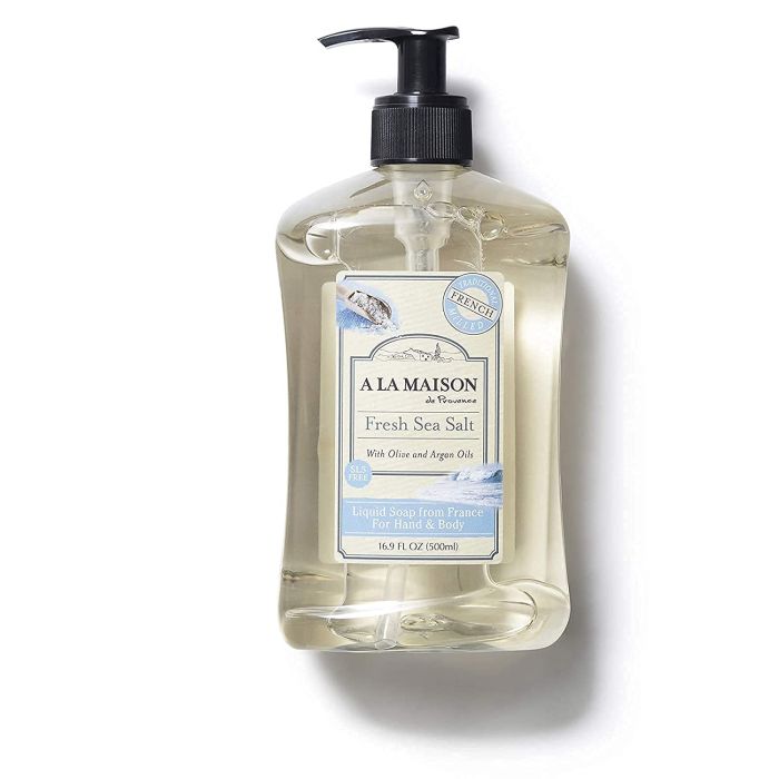 A La Maison Fresh Sea Salt Liquid Hand Soap 16.9 Oz Bottle - supplemynts.com