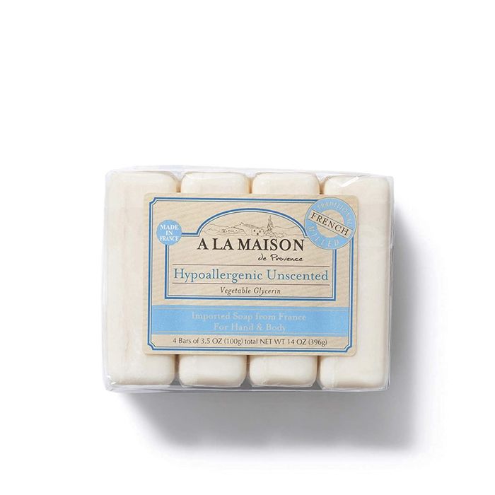A La Maison Hypoallergenic Unscented Moisturizing Bar Soap 4 Ct 3.5 Oz - supplemynts.com
