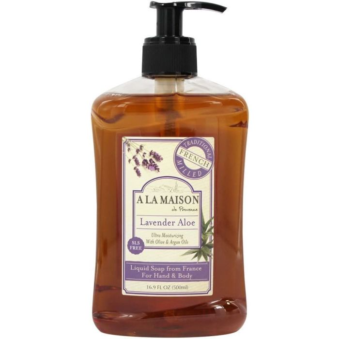 A La Maison Lavender Aloe Liquid Hand Soap 16.9 Oz Bottle - supplemynts.com