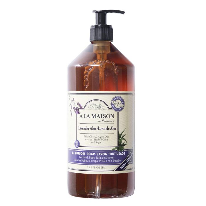 A La Maison Lavender Aloe Liquid Hand Soap Refill 33.8 Oz Bottle - supplemynts.com