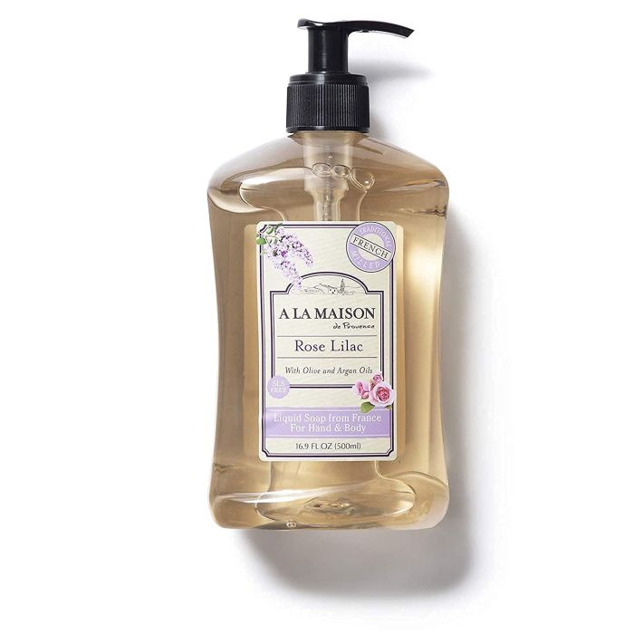 A La Maison Rose Lilac Liquid Hand Soap 16.9 Oz Bottle - supplemynts.com