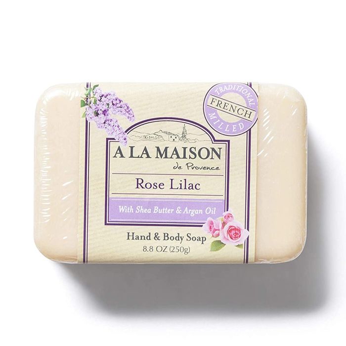A La Maison Rose Lilac Moisturizing Hand Body Bar Soap 8.8 Ozc - supplemynts.com