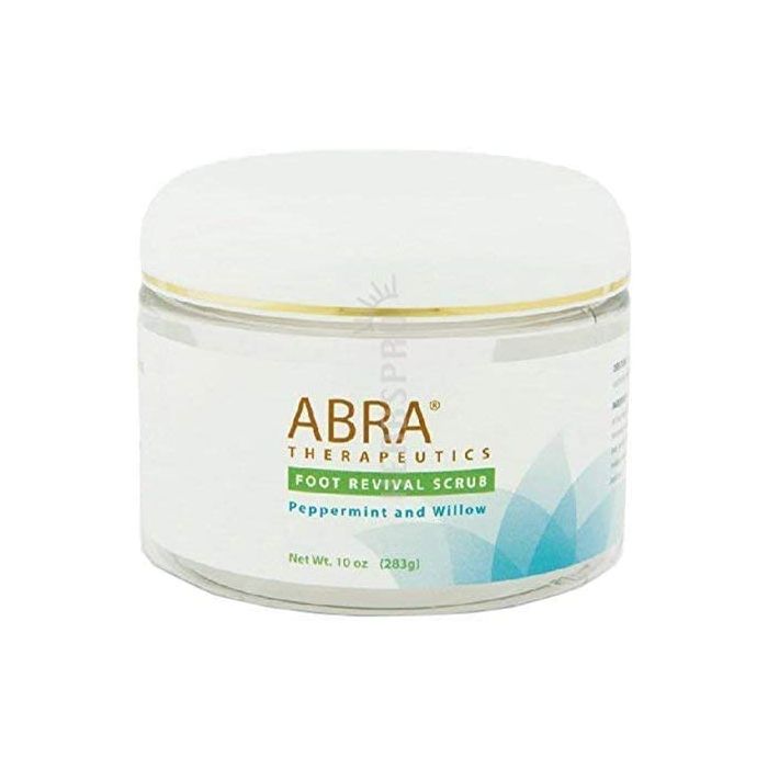 Abra Therapeutics Foot Revival Scrub Peppermint & Willow 10 Oz - supplemynts.com