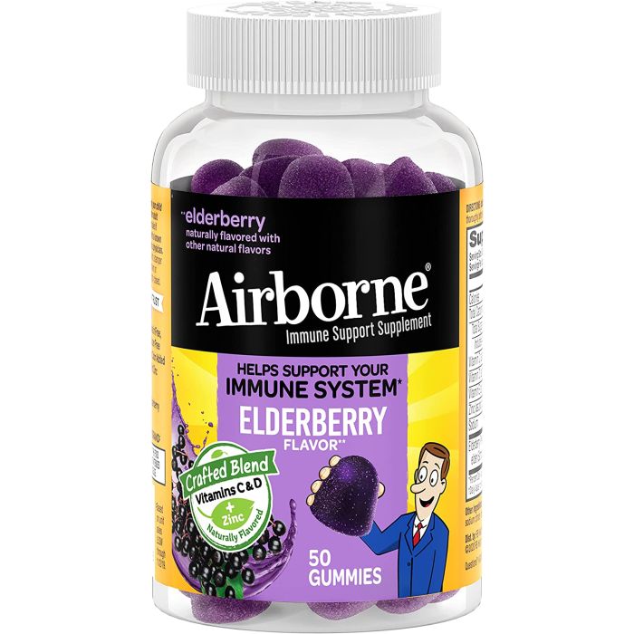 Airborne Elderberry Immune Support 50 Antioxidant Gummies - supplemynts.com