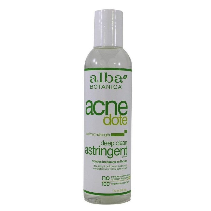 Alba Botanica Acnedote Maximum Strength Deep Clean Astringent 6 Oz - supplemynts.com