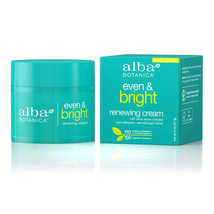 Alba Botanica Even & Bright Renewing Night Cream 2 Oz - supplemynts.com