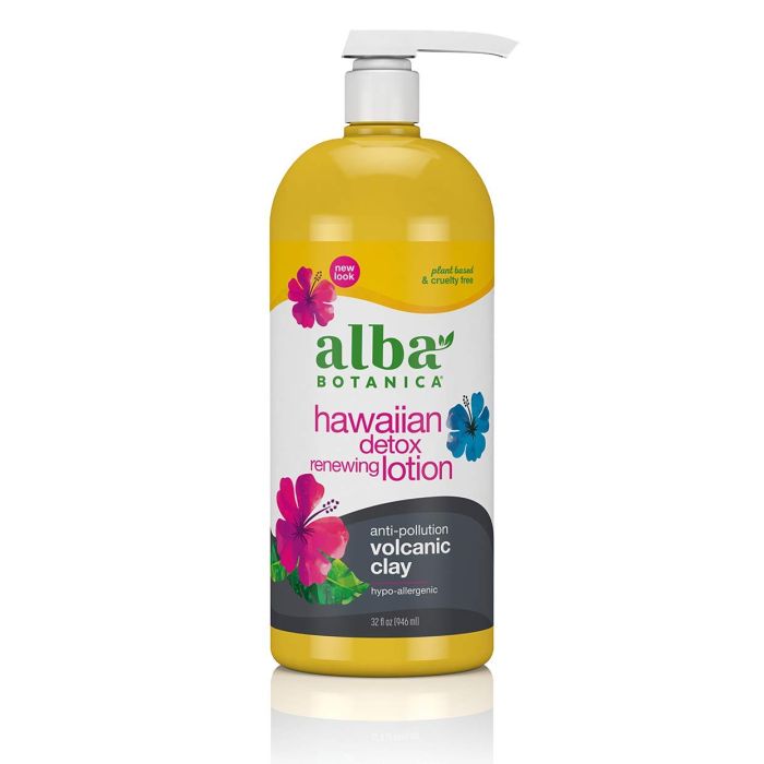 Alba Botanica Hawaiian Detox Renewing Lotion Volcanic Clay 32 Oz - supplemynts.com