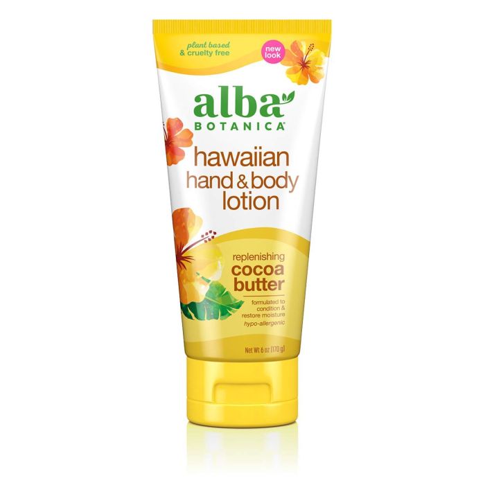 Alba Botanica Hawaiian Hand Body Lotion Replenishing Cocoa Butter 6 Oz - supplemynts.com