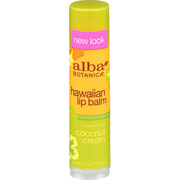 Alba Botanica Hawaiian Nourishing Coconut Cream Lip Balm 0.15 oz - supplemynts.com