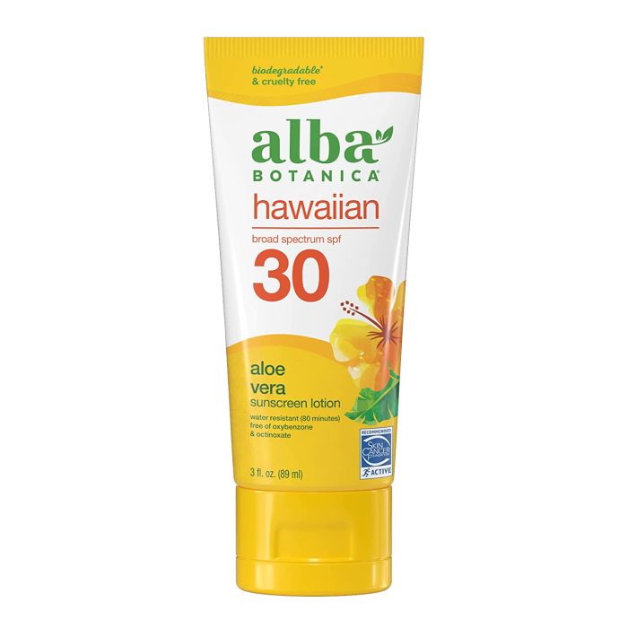 Alba Botanica Hawaiian Sunscreen Lotion SPF 30 Aloe Vera 4 Oz - supplemynts.com