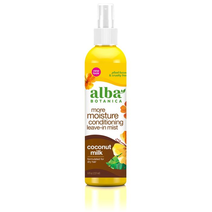 Alba Botanica Mega Moisture Conditioning LeaveIn Mist Coconut Milk 8Oz - supplemynts.com