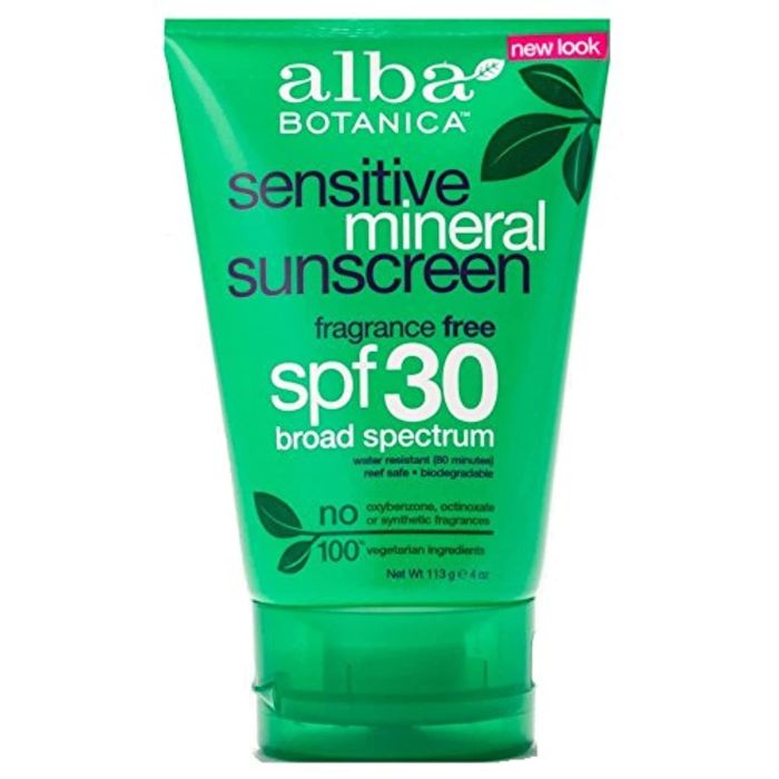 Alba Botanica Sensitive Mineral Sunscreen Fragrance Free SPF 30 4 Oz - supplemynts.com