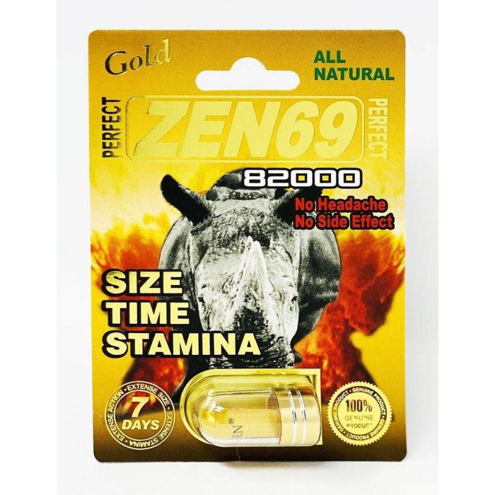 All Natural Perfect Zen69 Gold 82000 Male Enhancement Pill - supplemynts.com