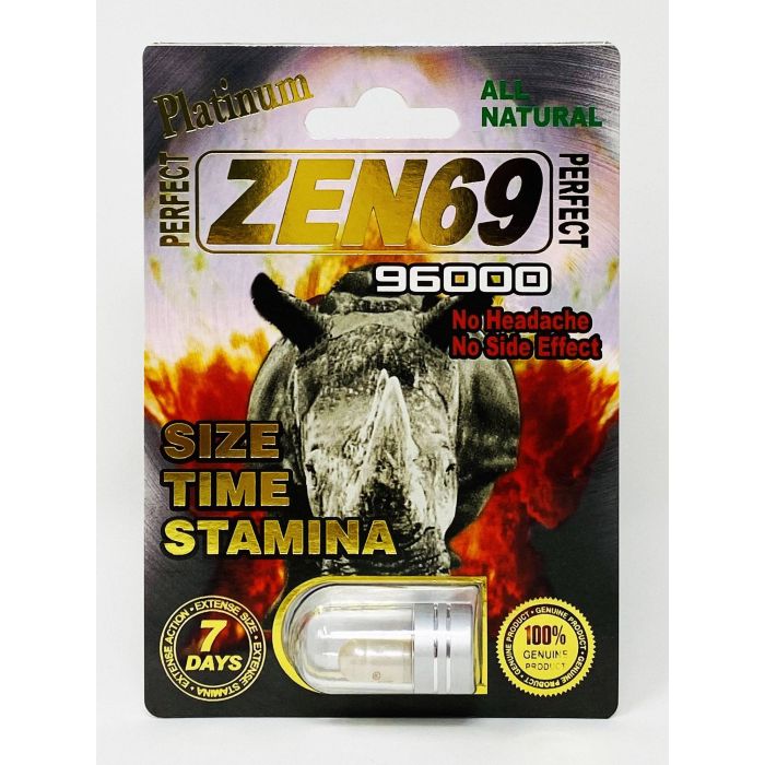 All Natural Perfect Zen69 Platinum 96000 Male Enhancement Pill - supplemynts.com