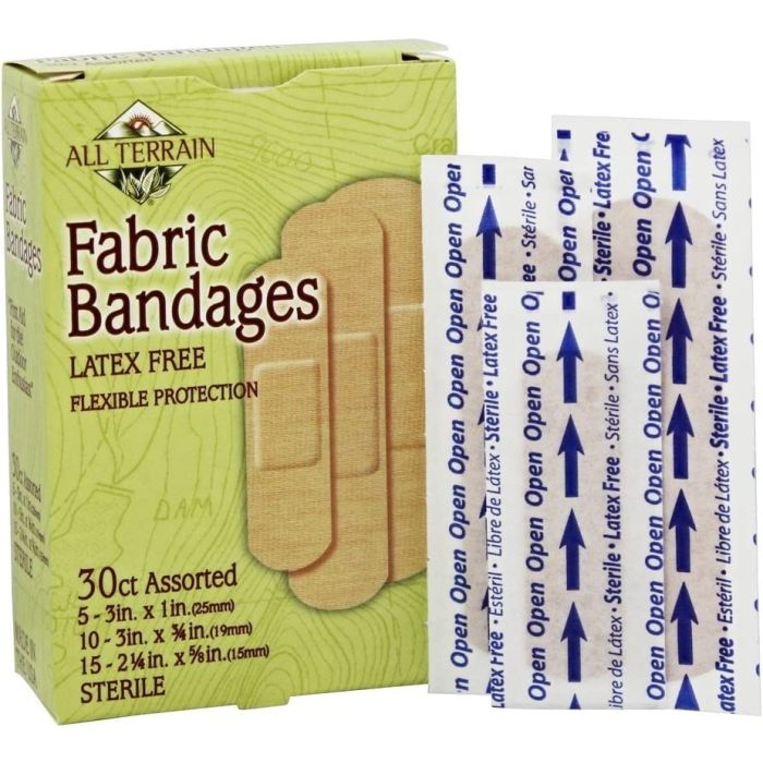 All Terrain Fabric Bandages Assorted 30 Cnt Latex Free - supplemynts.com