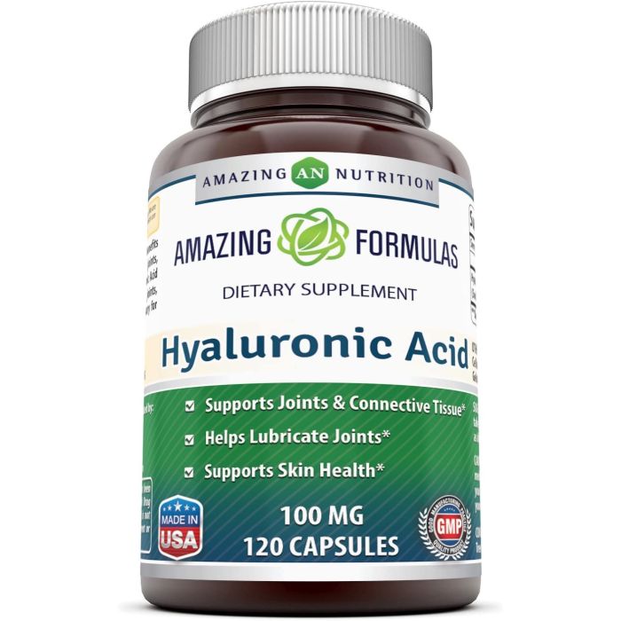 Amazing Formulas Hyaluronic Acid 100 mg Capsules Joint Support - supplemynts.com