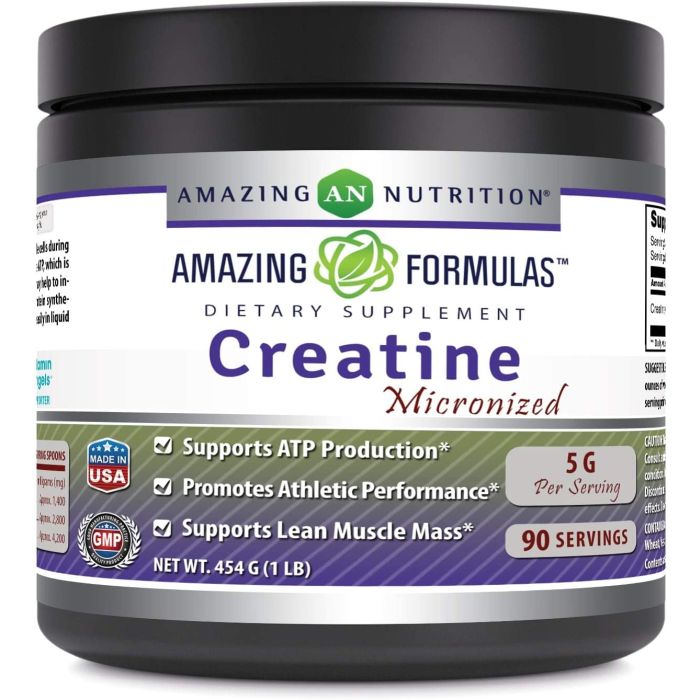 Amazing Formulas Micronized Creatine Monohydrate 1 Lb Post Workout - supplemynts.com