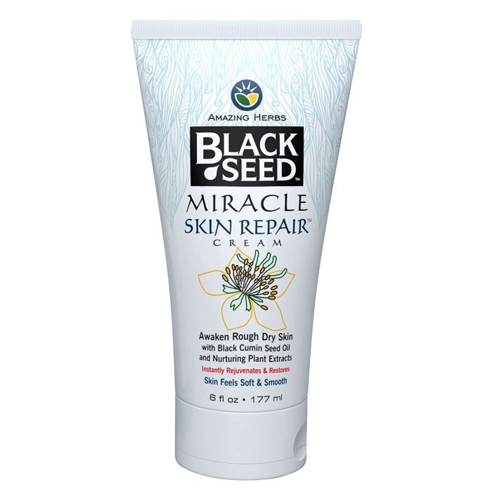 Amazing Herbs Black Seed Miracle Skin Repair Cream Awaken Rough Dry - supplemynts.com