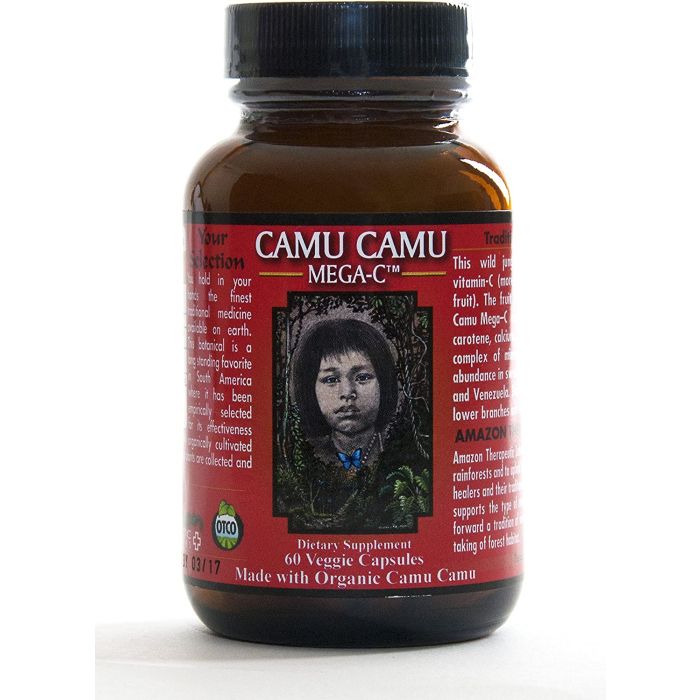 Amazon Therapeutic Labs Organic Camu Camu Mega C 500mg 60 VCaps - supplemynts.com