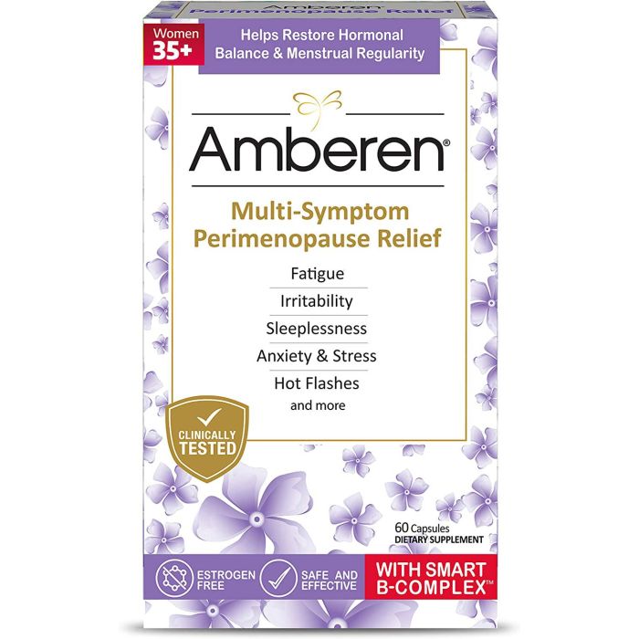 Amberen Multi Symptom Perimenopause Relief B Complex 60 Caps - supplemynts.com