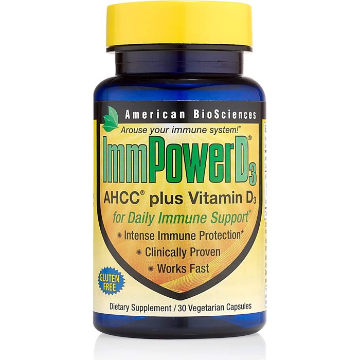American BioSciences ImmpowerD3 Immune System Support 30 Veggie Caps - supplemynts.com