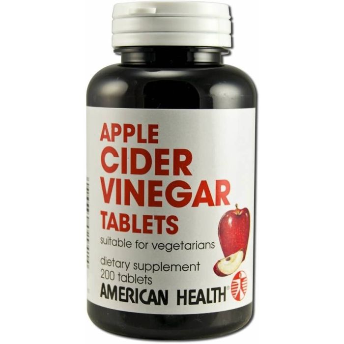 American Health, Apple Cider Vinegar 240 mg 200 Tablets Vegetarian - supplemynts.com