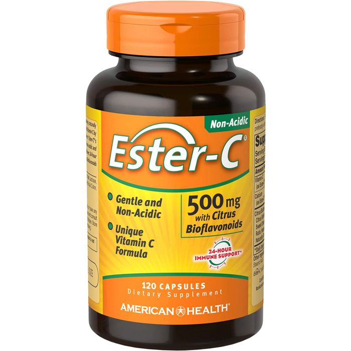 American Health Ester-C 500 mg with Citrus Bioflavonoids Capsules - supplemynts.com