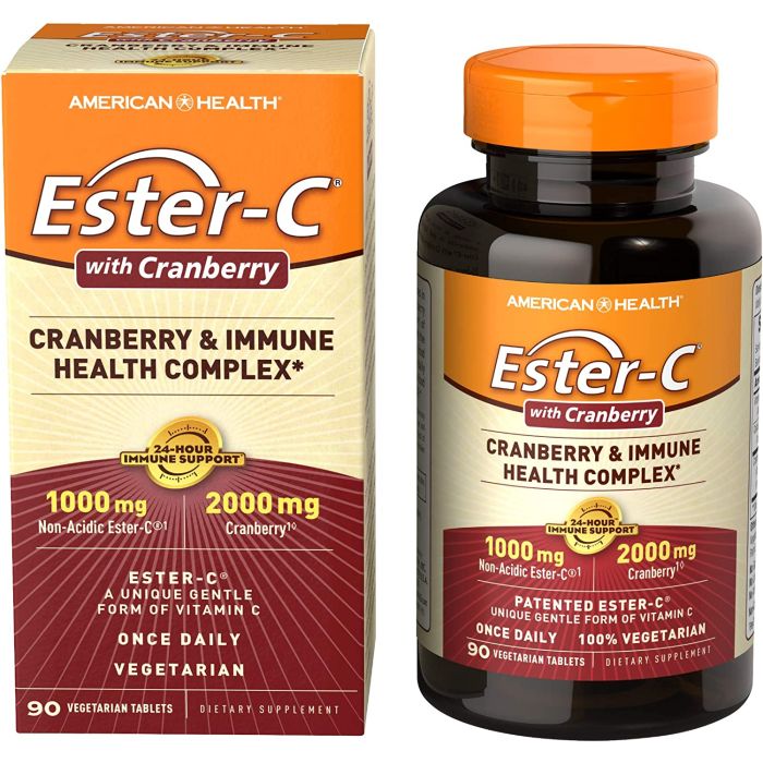 American Health Ester-C Cranberry Immune Health Complex 90 Tablets - supplemynts.com