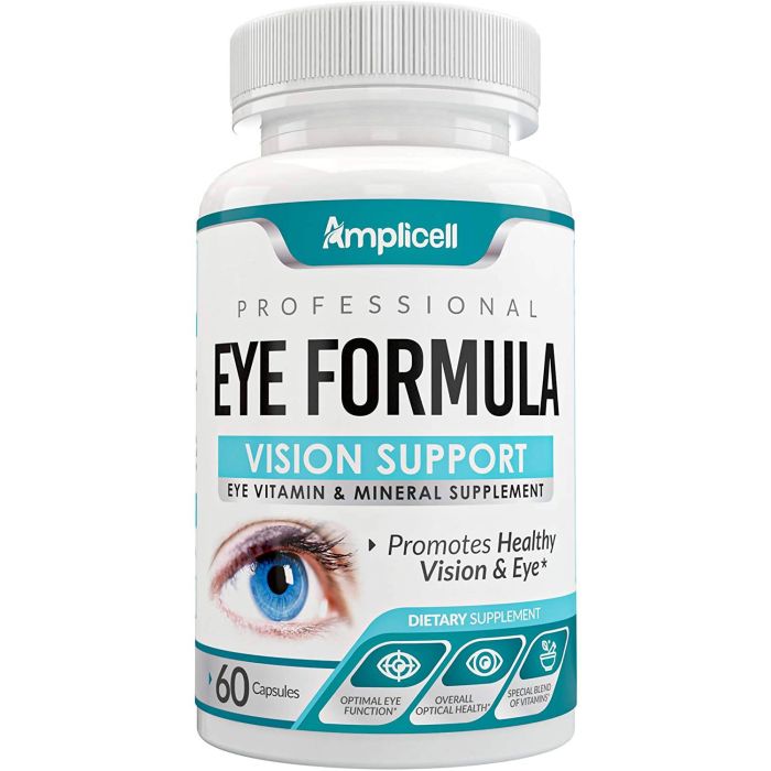 Amplicell Eye Formula Vision Support Vitamin Mineral Supplement 60 Cap - supplemynts.com