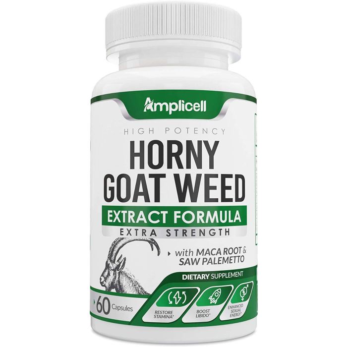 Amplicell Horny Goat Weed Natural Female And Male Enhancement Pills 60 - supplemynts.com