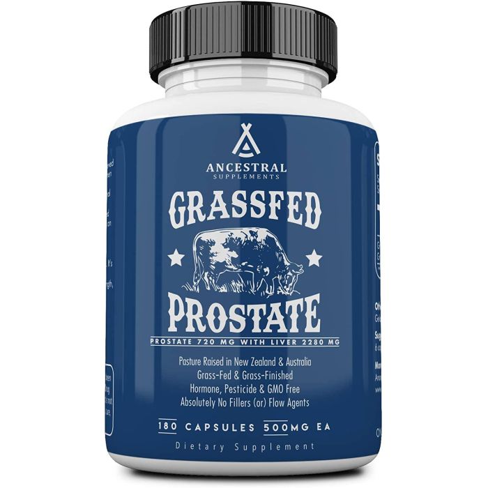 Ancestral Supplements Grass Fed Prostate 180 Capsules - supplemynts.com