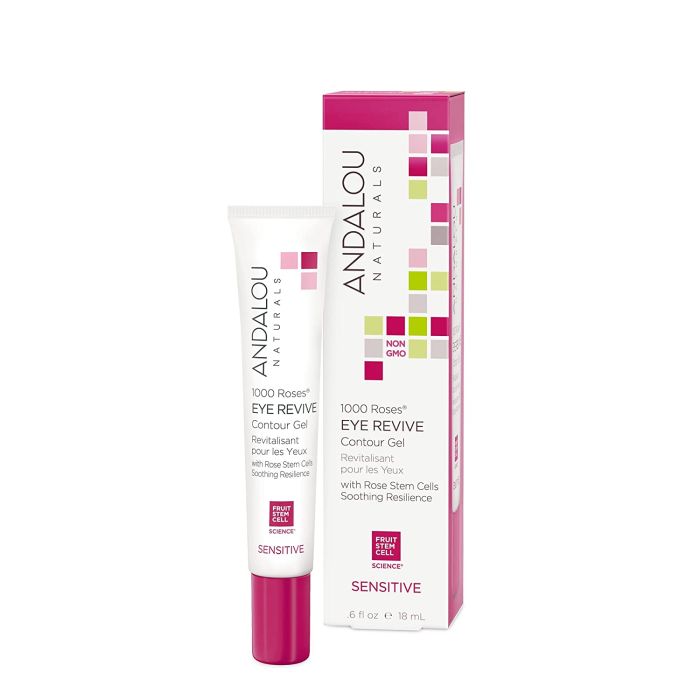 Andalou Naturals 1000 Roses Eye Revive Contour Gel 0.6 Fl Oz - supplemynts.com