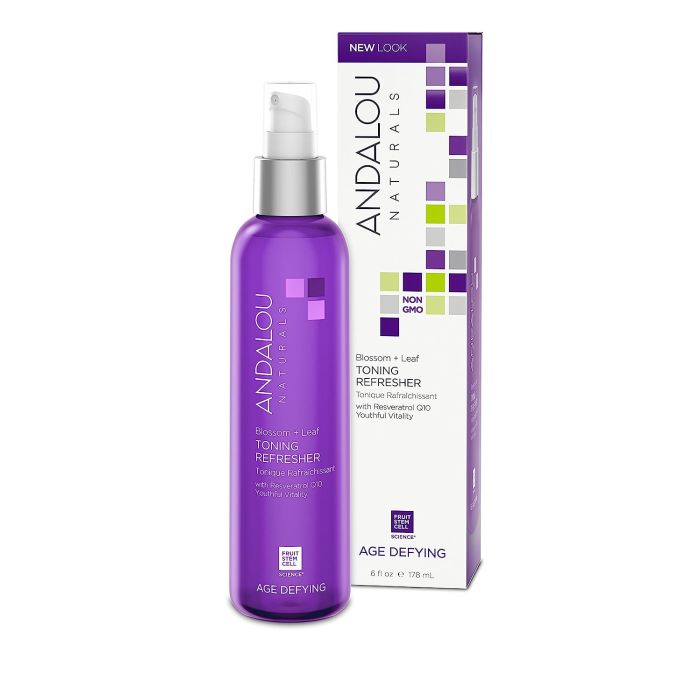 Andalou Naturals Age Defying Blossom + Leaf Toning Refreshing 6 fl oz - supplemynts.com