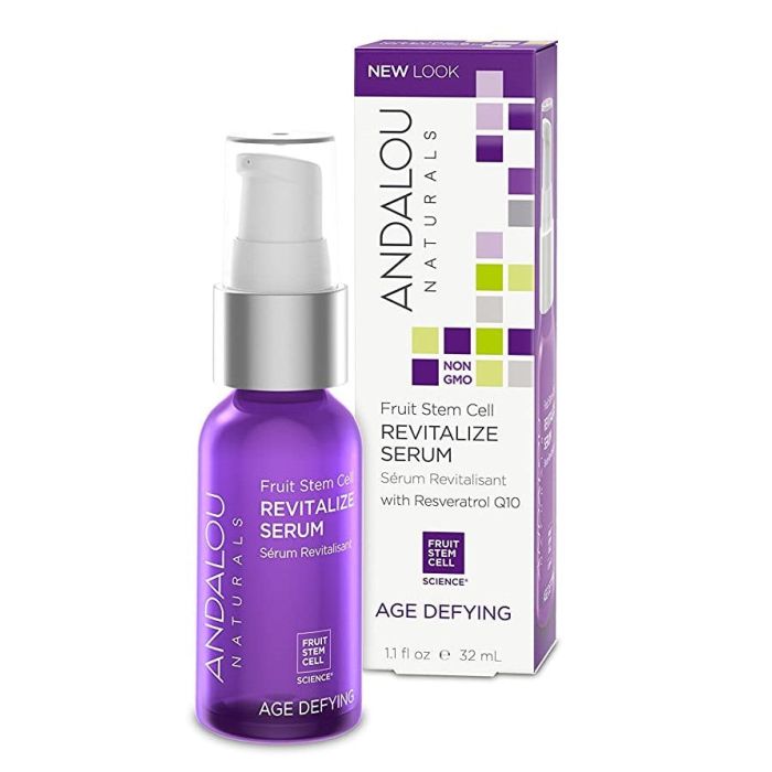 Andalou Naturals Age Defying Fruit Stem Cell Revitalize Serum 1.1 oz - supplemynts.com