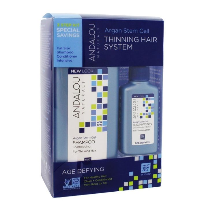 Andalou Naturals Age Defying Hair Thinning Treatment System 3 Step Kit - supplemynts.com