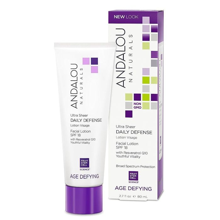 Andalou Naturals Age Defying Ultra Sheer Daily Defense Facial Lotion - supplemynts.com