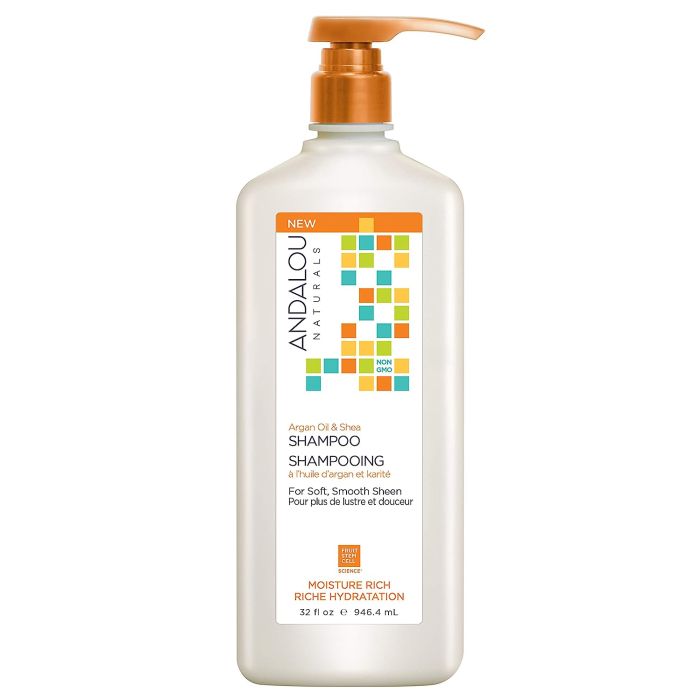 Andalou Naturals Argan Oil & Shea Moisture Rich Shampoo 32 fl oz - supplemynts.com