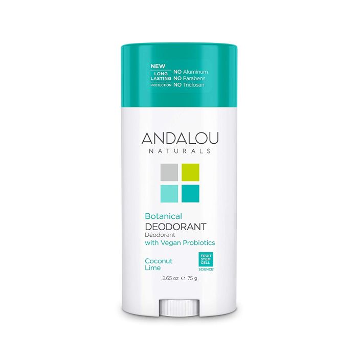Andalou Naturals Botanical Deodorant 2.65 Oz Vegan Cruelty Free - supplemynts.com