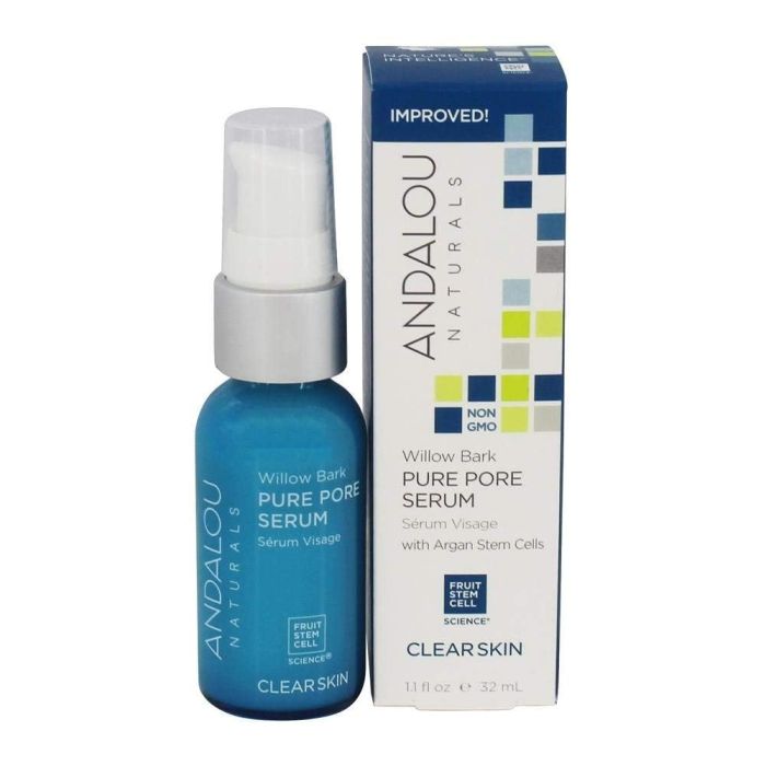 Andalou Naturals Clear Skin Willow Bark Pure Pore Serum 1.1 fl oz - supplemynts.com