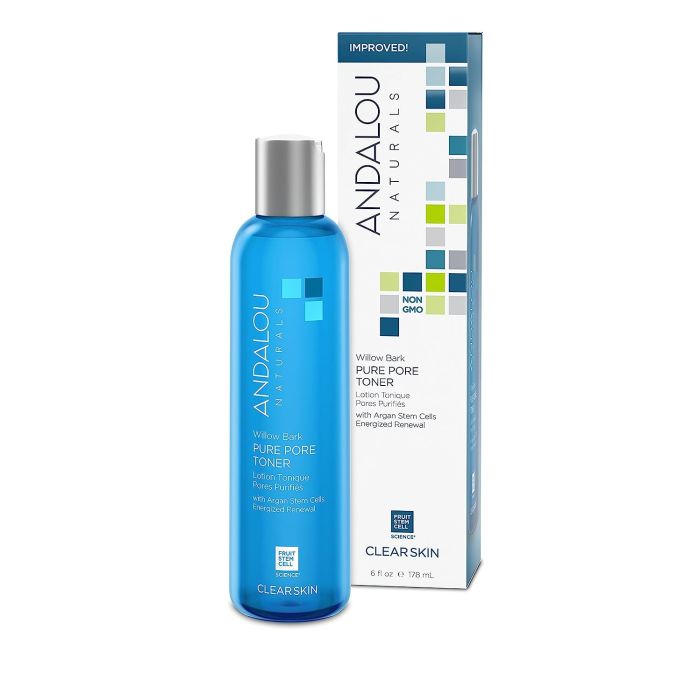 Andalou Naturals Clear Skin Willow Bark Pure Pore Toner 6 fl oz Vegan - supplemynts.com