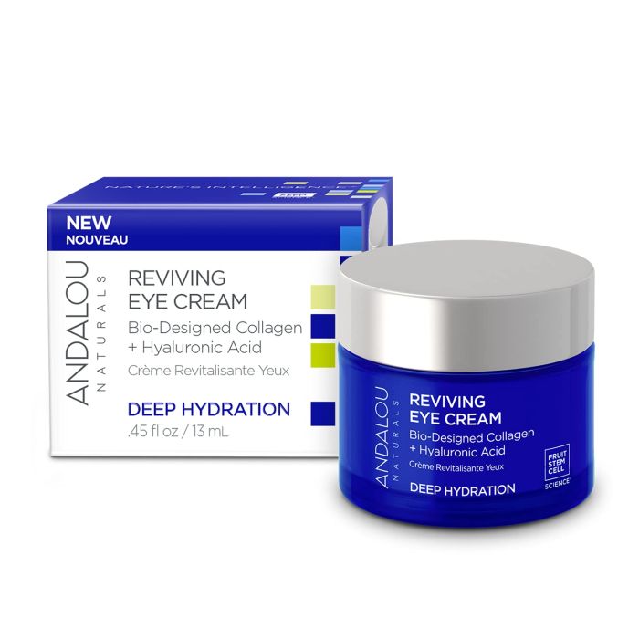 Andalou Naturals Deep Hydration Reviving Eye Cream 0.45 Oz Non GMO - supplemynts.com