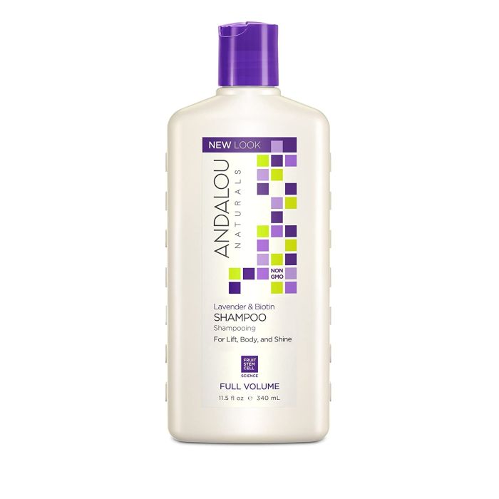 Andalou Naturals Lavender and Biotin Full Volume Shampoo 11.5 oz - supplemynts.com