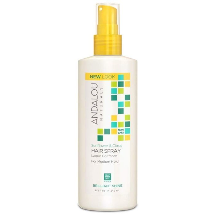 Andalou Naturals Medium Hold Hair Spray Sunflower Citrus 8.2 fl oz - supplemynts.com