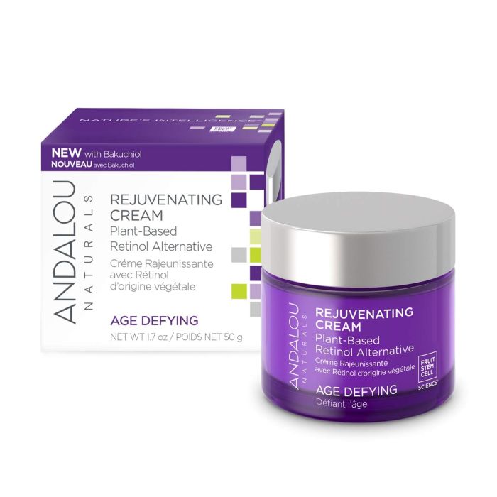 Andalou Naturals Rejuvenating Plant-Based Retinol Alternative Cream - supplemynts.com