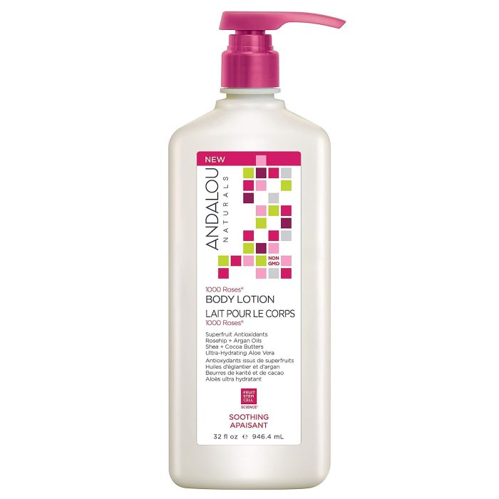 Andalou Naturals Sensitive 1000 Roses Soothing Body Lotion 32 fl oz - supplemynts.com