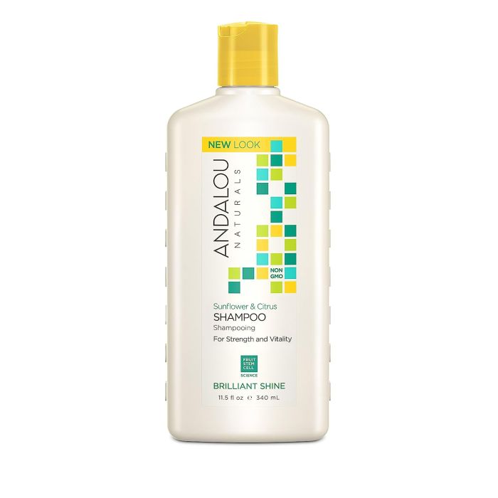 Andalou Naturals Sunflower & Citrus Brilliant Shine Shampoo 11.5oz - supplemynts.com